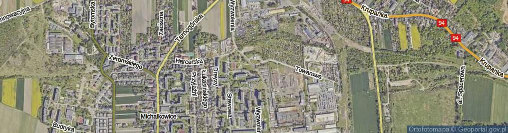 Zdjęcie satelitarne Wyzwolenia ul.